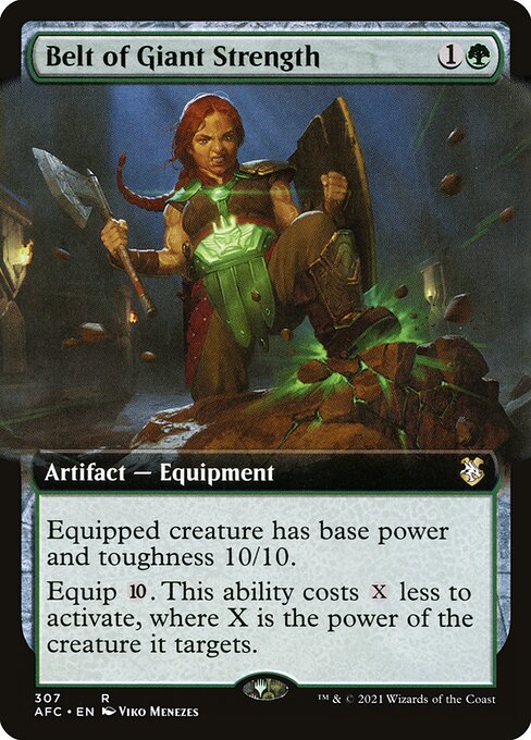 Belt of Giant Strength (307) [Forgotten Realms Commander] [Extended Art]