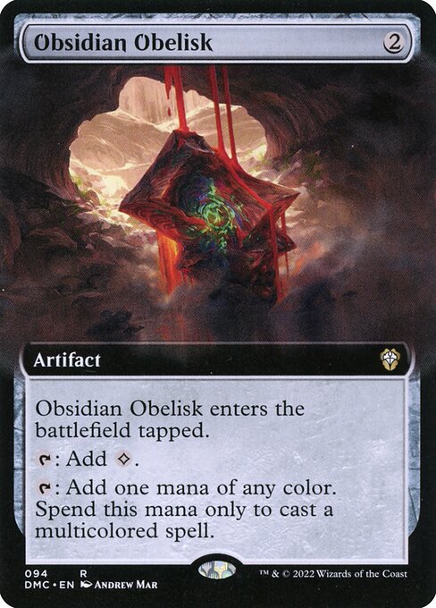 Obsidian Obelisk (94) [Dominaria United Commander] [Extended Art]