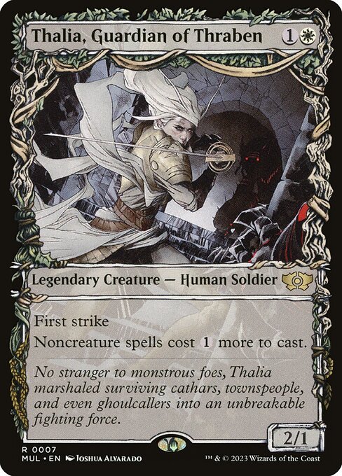 Thalia, Guardian of Thraben (7) [Multiverse Legends] [Showcase]