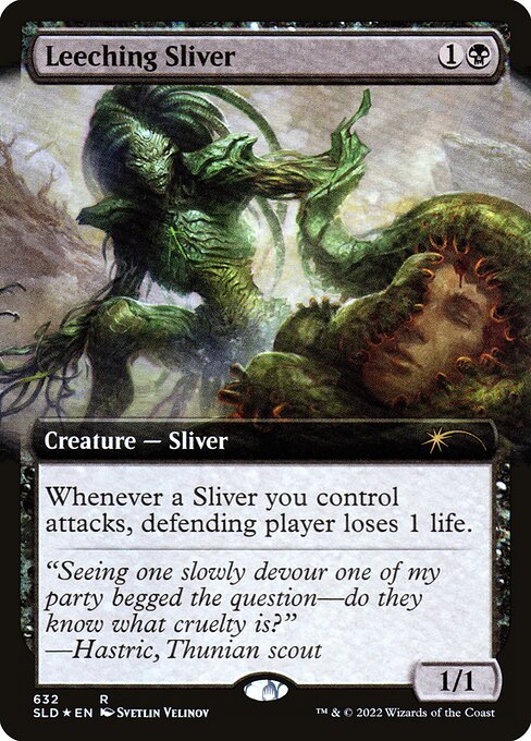 Leeching Sliver (632) [Secret Lair Drop] [Extended Art]