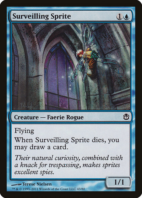 Surveilling Sprite (43) [Duel Decks: Ajani vs. Nicol Bolas]