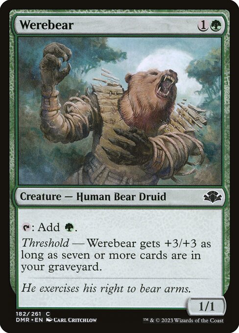 Werebear (182) [Dominaria Remastered]