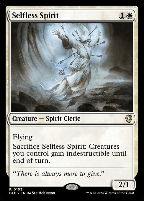 Selfless Spirit (153) [Bloomburrow Commander]