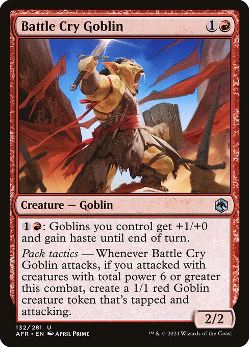 Battle Cry Goblin (132) [Adventures in the Forgotten Realms]