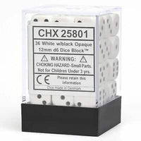 CHX25801 36D6  Opaque White / Black 12mm image 0