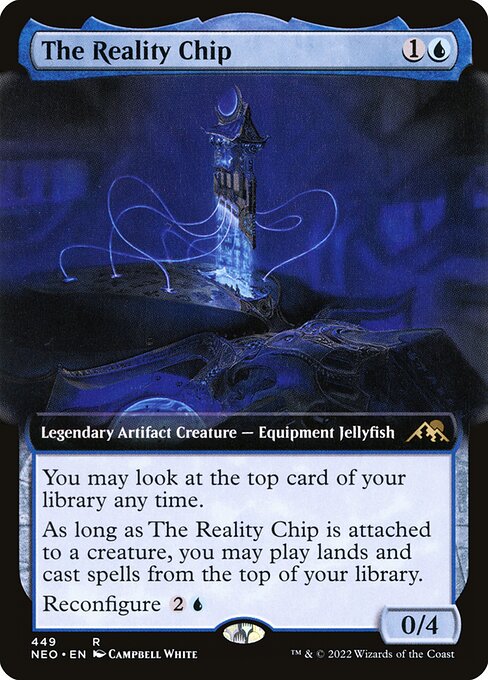 The Reality Chip (449) [Kamigawa: Neon Dynasty] [Extended Art]