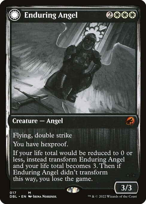 Enduring Angel // Angelic Enforcer (17) [Innistrad: Double Feature]
