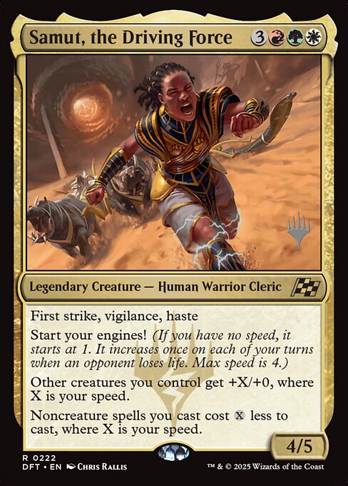 Samut, the Driving Force (222p) [Aetherdrift Promos]