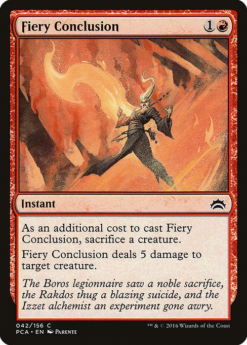 Fiery Conclusion (42) [Planechase Anthology]
