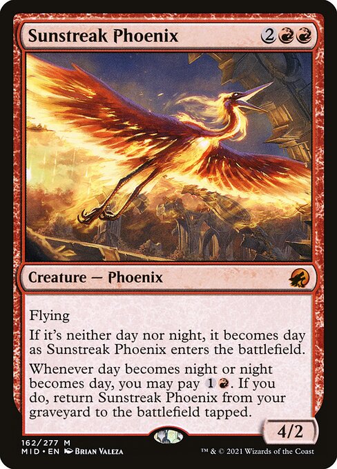 Sunstreak Phoenix (162) [Innistrad: Midnight Hunt]