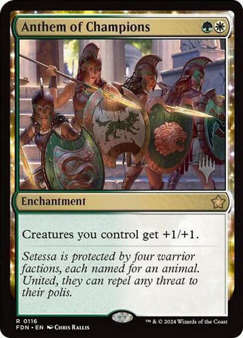 Anthem of Champions (116p) [Foundations Promos]