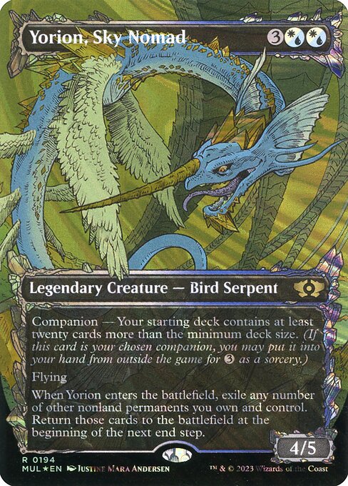 Yorion, Sky Nomad (194) [Multiverse Legends] [Showcase, Borderless]