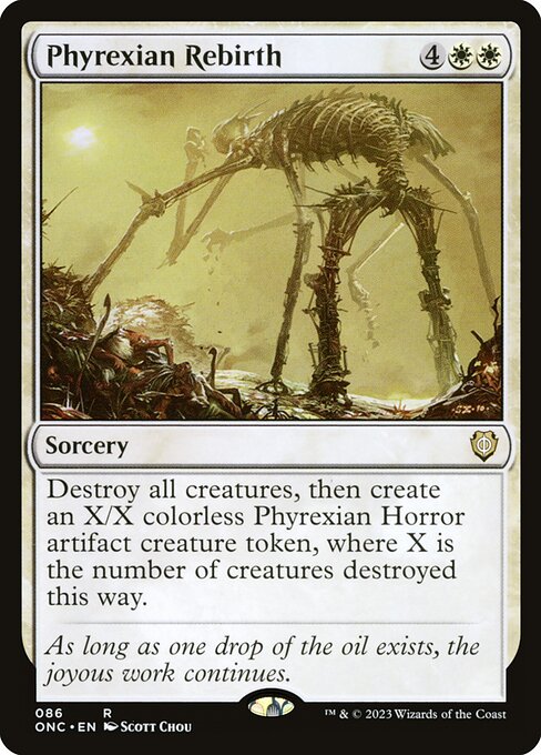 Phyrexian Rebirth (86) [Phyrexia: All Will Be One Commander]