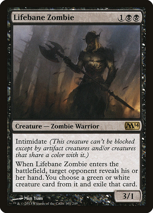 Lifebane Zombie (101) [Magic 2014]