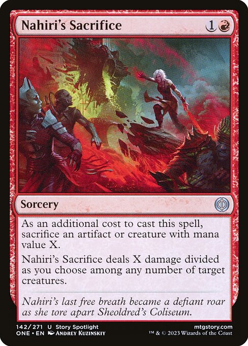 Nahiri's Sacrifice (142) [Phyrexia: All Will Be One]