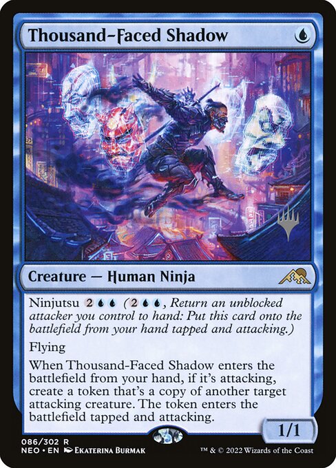 Thousand-Faced Shadow (86p) [Kamigawa: Neon Dynasty Promos]