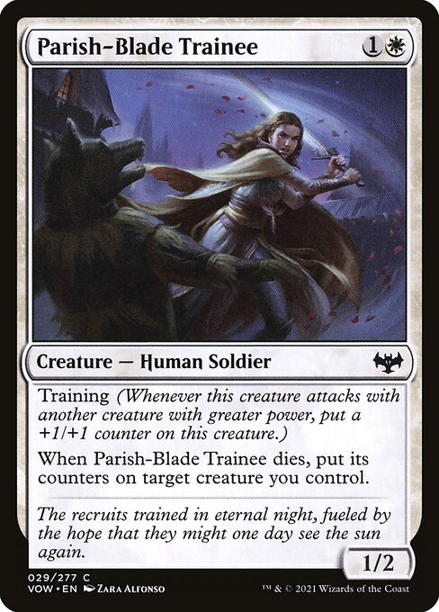 Parish-Blade Trainee (29) [Innistrad: Crimson Vow]