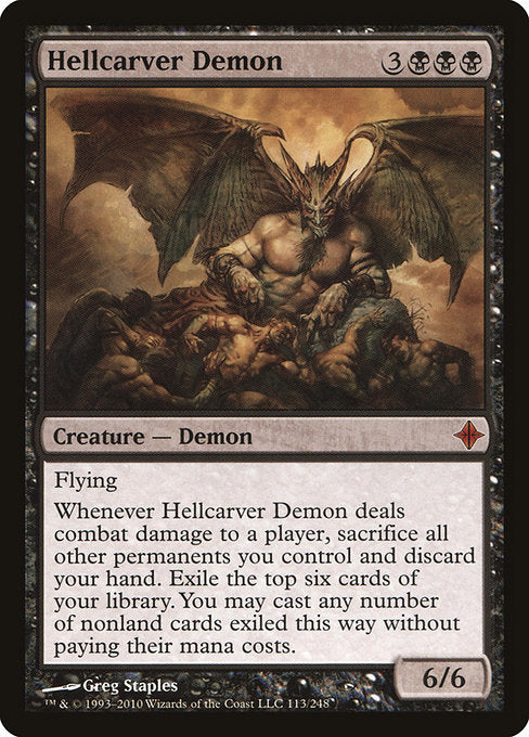 Hellcarver Demon (113) [Rise of the Eldrazi]