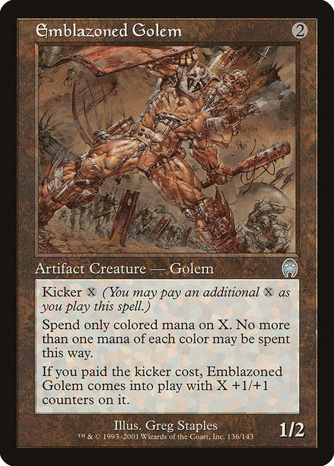 Emblazoned Golem (136) [Apocalypse]