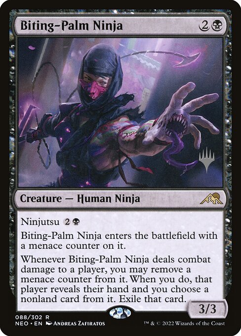 Biting-Palm Ninja (88p) [Kamigawa: Neon Dynasty Promos]