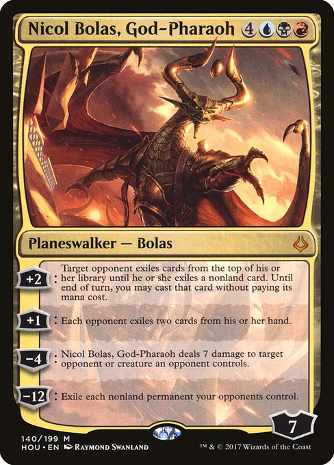 Nicol Bolas, God-Pharaoh (140) [Hour of Devastation]