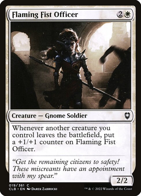 Flaming Fist Officer (19) [Commander Legends: Battle for Baldur's Gate]