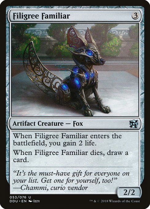 Filigree Familiar (53) [Duel Decks: Elves vs. Inventors]