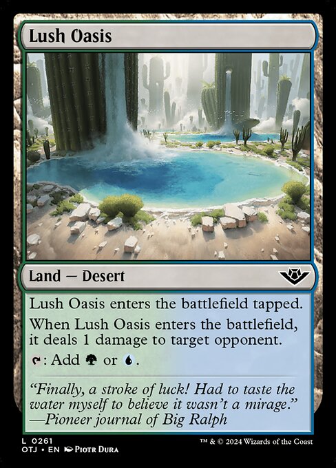 Lush Oasis (261) [Outlaws of Thunder Junction]