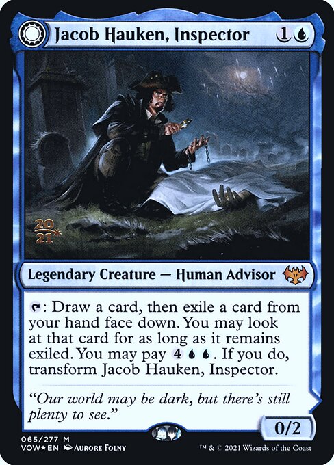 Jacob Hauken, Inspector // Hauken's Insight (65s) [Innistrad: Crimson Vow Promos]