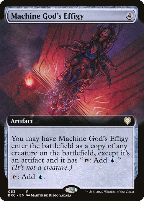 Machine God's Effigy (63) [The Brothers' War Commander] [Extended Art]