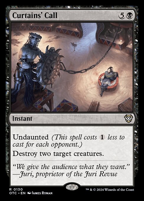 Curtains' Call (130) [Outlaws of Thunder Junction Commander]