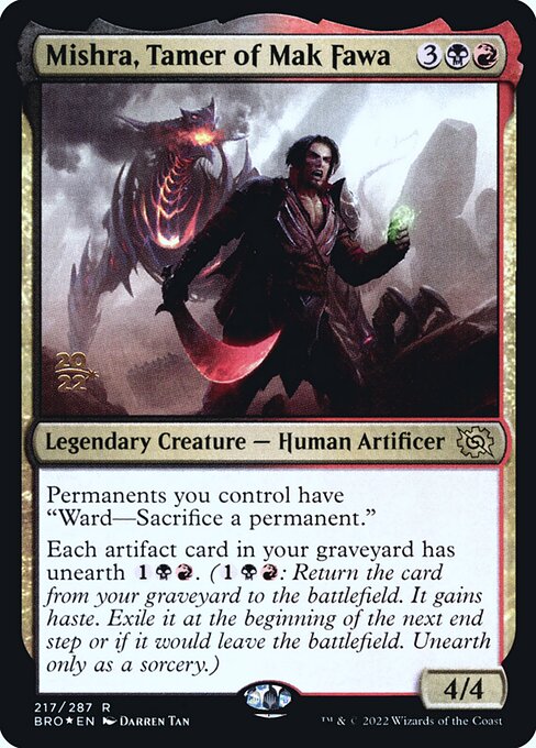 Mishra, Tamer of Mak Fawa (217s) [The Brothers' War Promos]