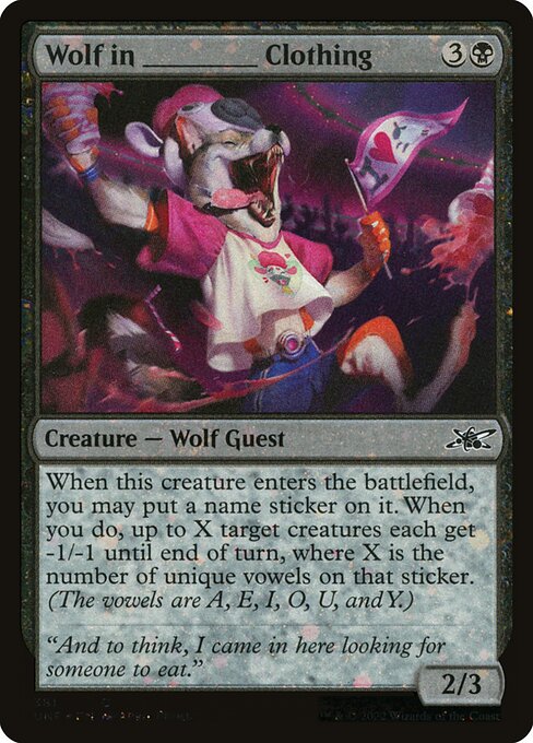Wolf in _____ Clothing (381) [Unfinity]