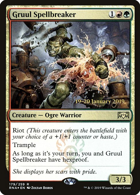 Gruul Spellbreaker (179s) [Ravnica Allegiance Promos]
