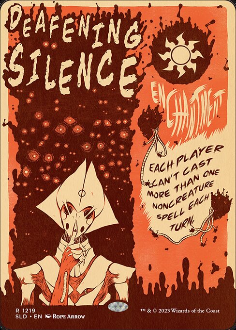 Deafening Silence (1219) [Secret Lair Drop] [Borderless]