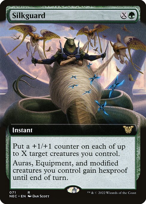 Silkguard (71) [Neon Dynasty Commander] [Extended Art]
