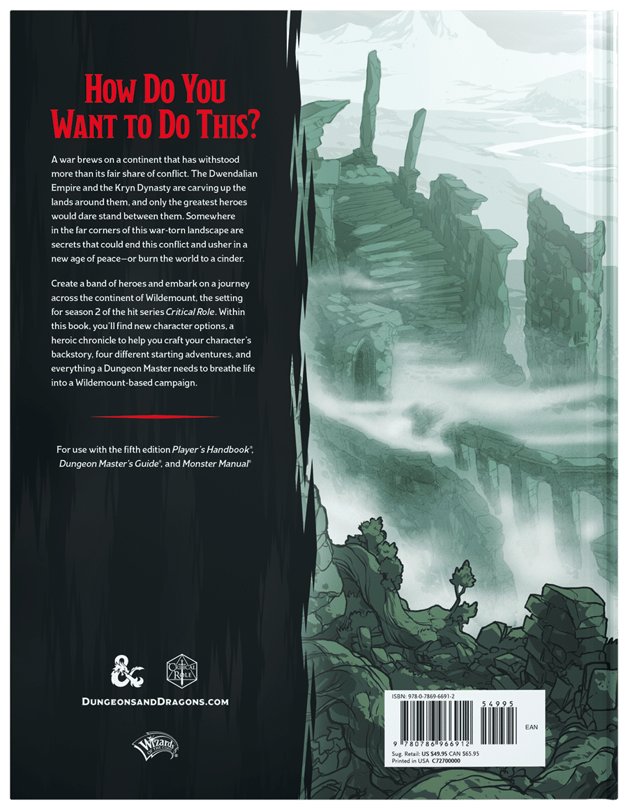 D&amp;D 5.0 Explorer's Guide to Wildemount image 1