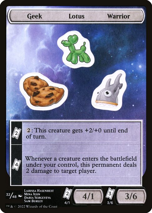 Geek Lotus Warrior (32) [Unfinity Sticker Sheets]