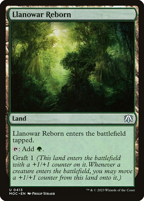Llanowar Reborn (413) [March of the Machine Commander]