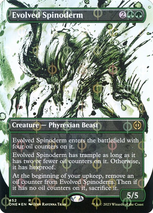 Evolved Spinoderm (452) [Phyrexia: All Will Be One] [Showcase, Borderless]