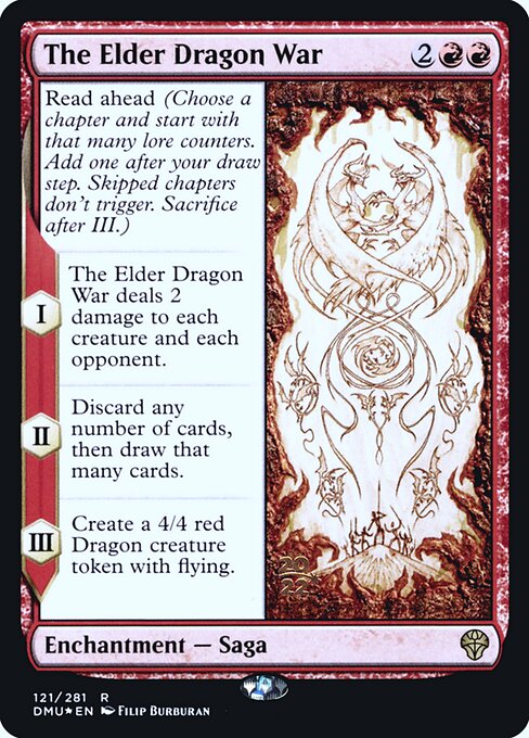 The Elder Dragon War (121s) [Dominaria United Promos]