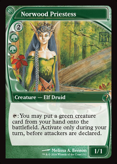 Norwood Priestess (211) [Mystery Booster 2]