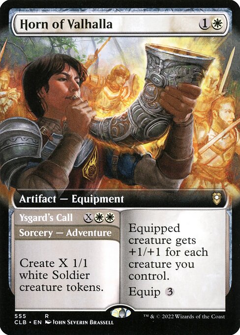 Horn of Valhalla // Ysgard's Call (555) [Commander Legends: Battle for Baldur's Gate] [Extended Art]