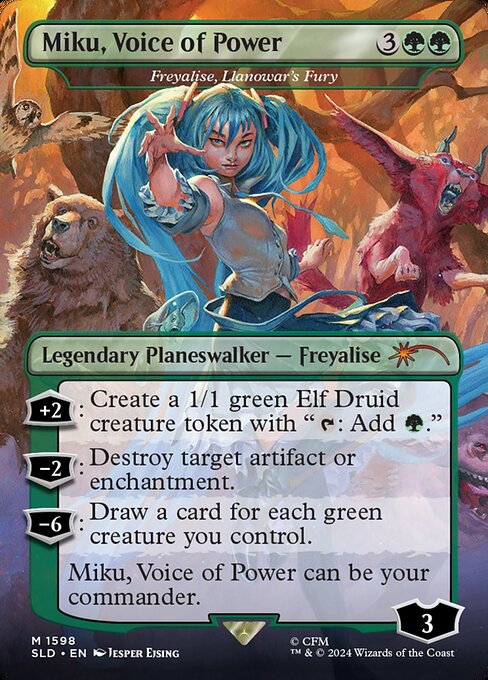 Freyalise, Llanowar's Fury (1598) [Secret Lair Drop]