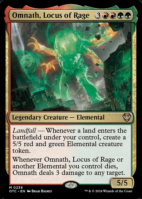 Omnath, Locus of Rage (236) [Outlaws of Thunder Junction Commander]