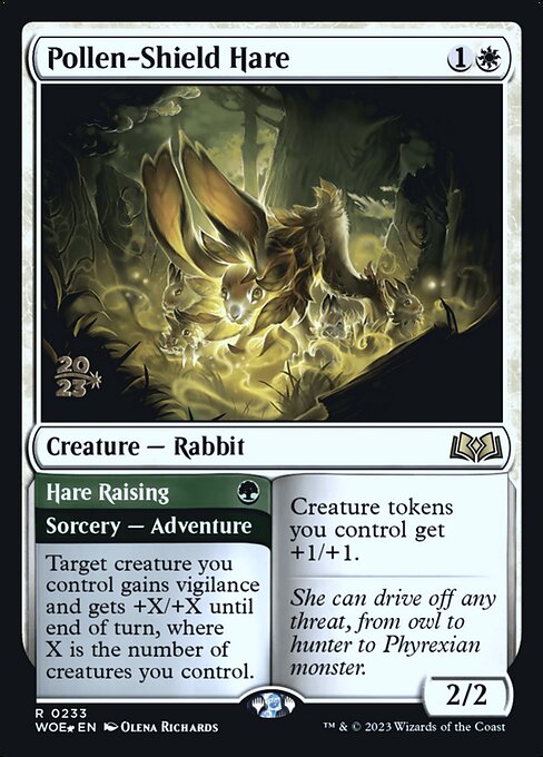 Pollen-Shield Hare // Hare Raising (233s) [Wilds of Eldraine Promos]