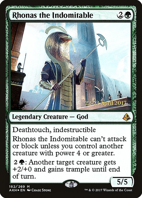 Rhonas the Indomitable (182s) [Amonkhet Promos]