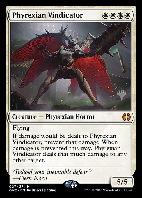Phyrexian Vindicator (27p) [Phyrexia: All Will Be One Promos]