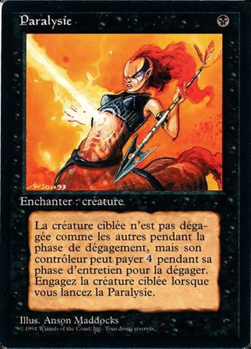 Paralyze (121) [Foreign Black Border]