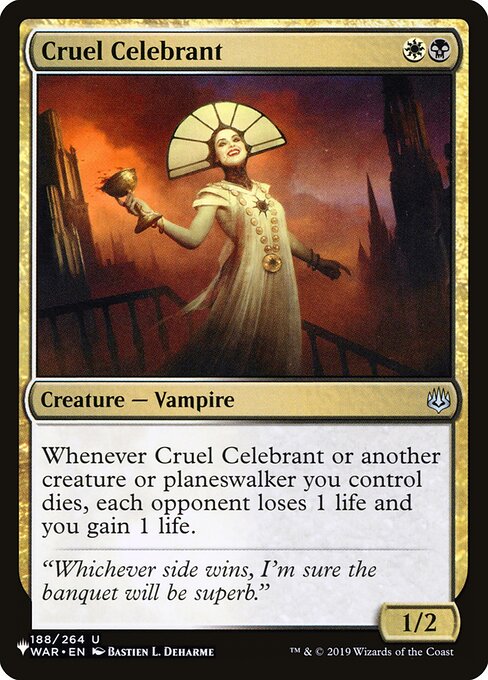 Cruel Celebrant (WAR-188) [The List]
